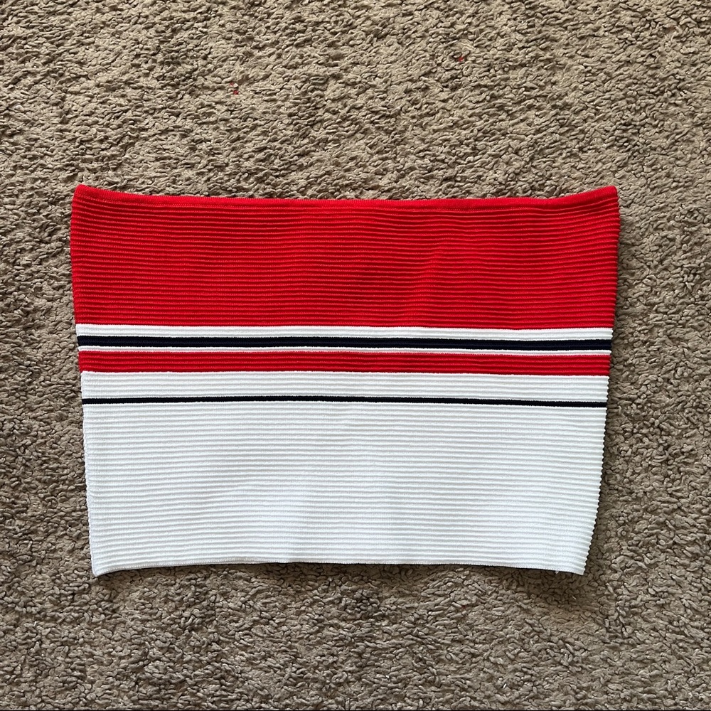Pacsun Red & White Tube Top